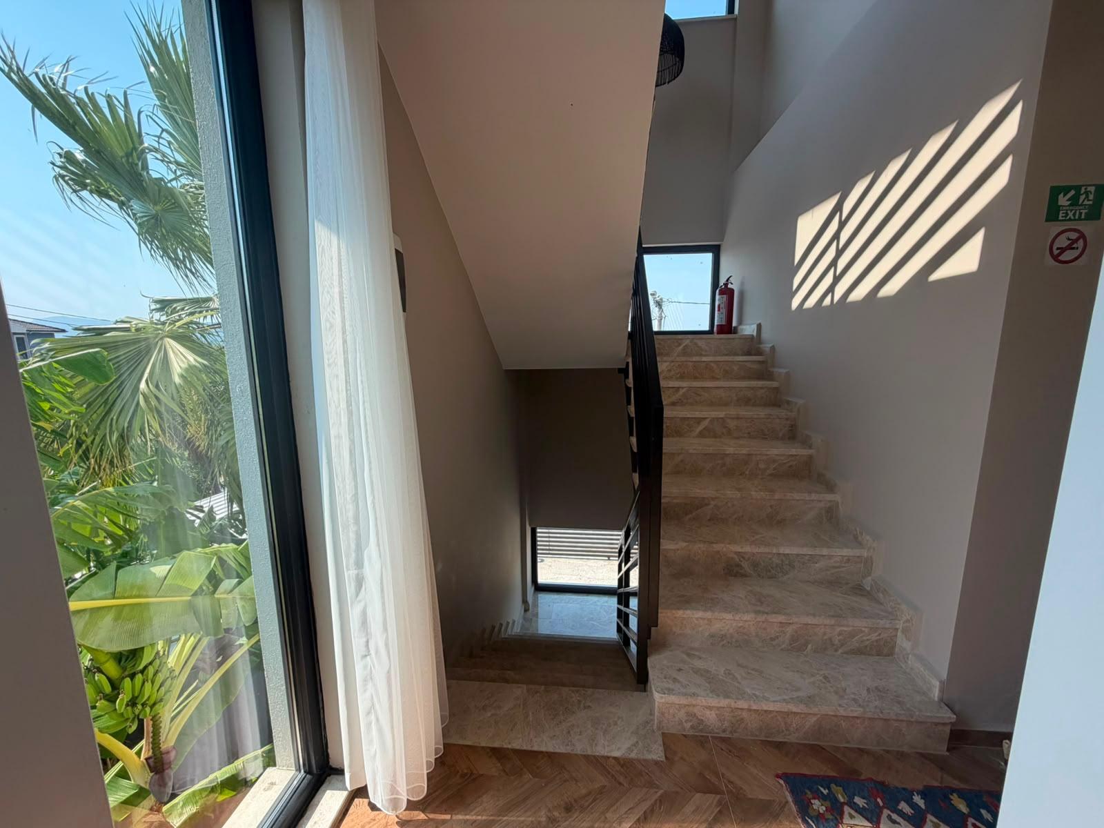 Staircase and upper hallway
